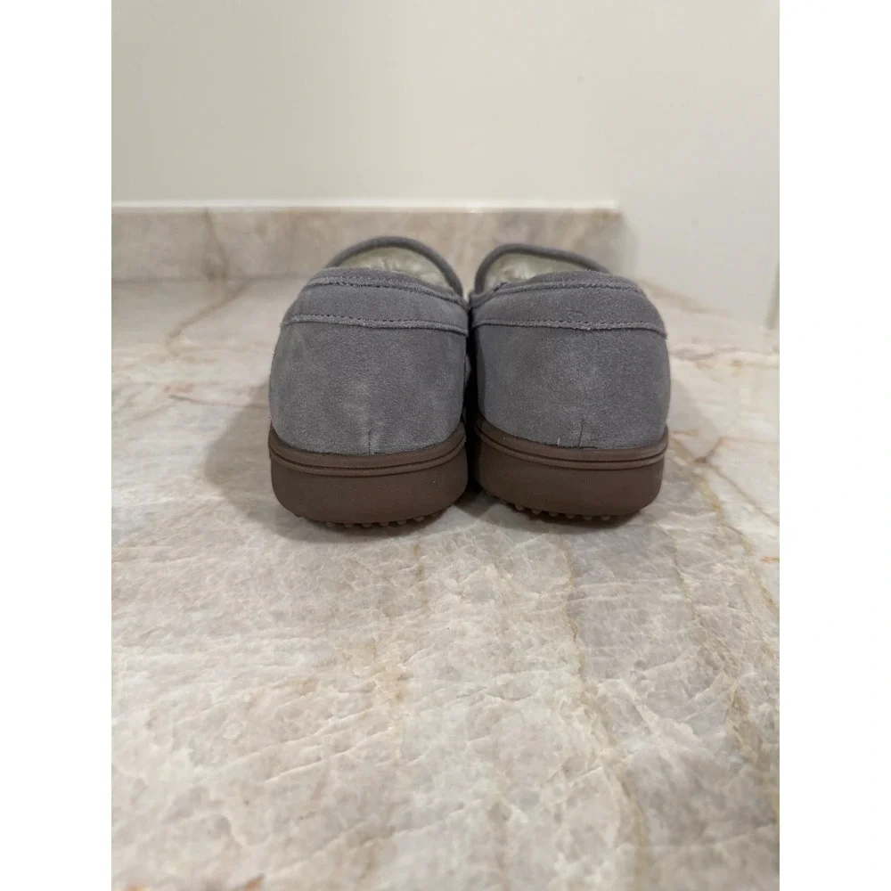 Vionic Gustavo Men's Charcoal Suede Slippers Loafers Size 10 NWOB